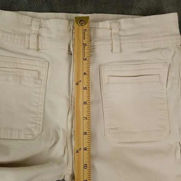 Mango Women's Cream High-Waist Straigh Jeans Size 4 - Picture 13 of 16